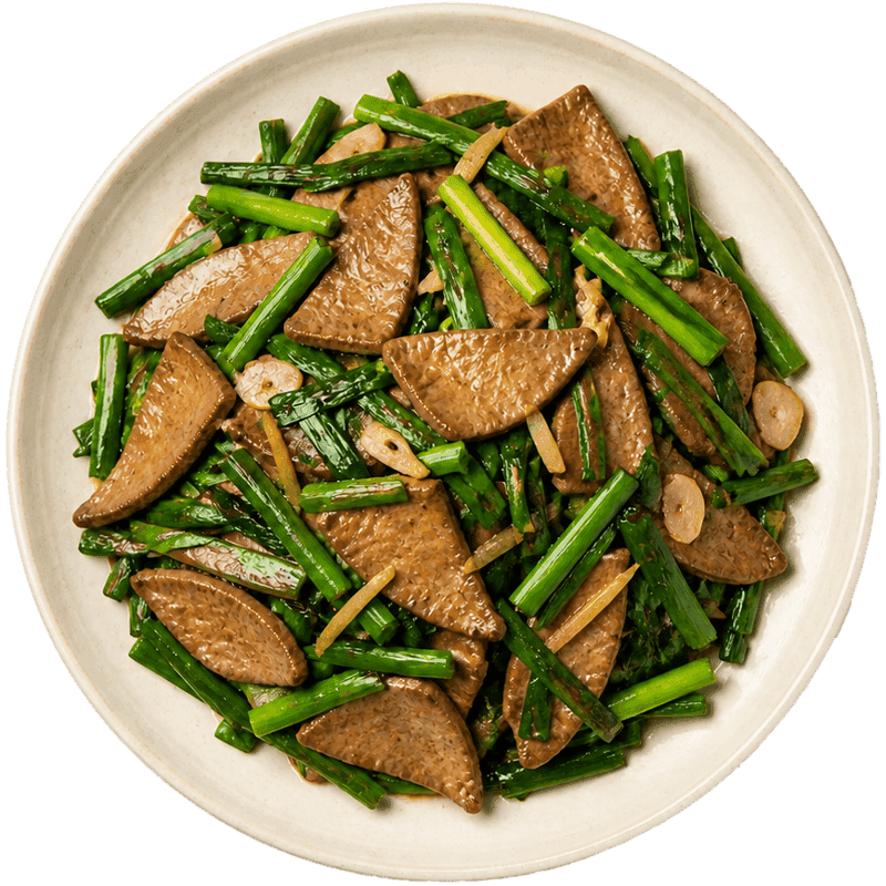 Stir-Fried Pork Liver with Garlic Chives