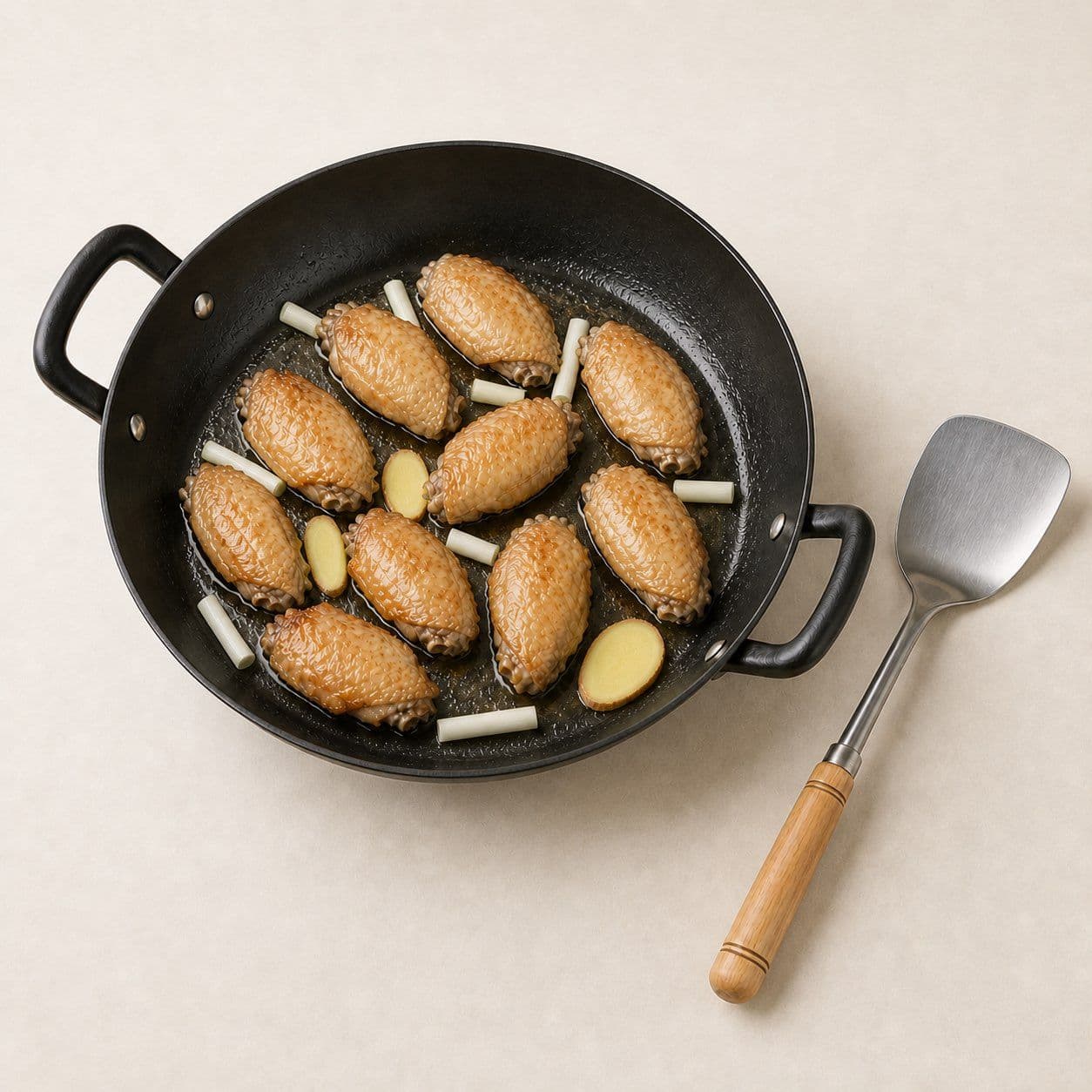 Fry the aromatics