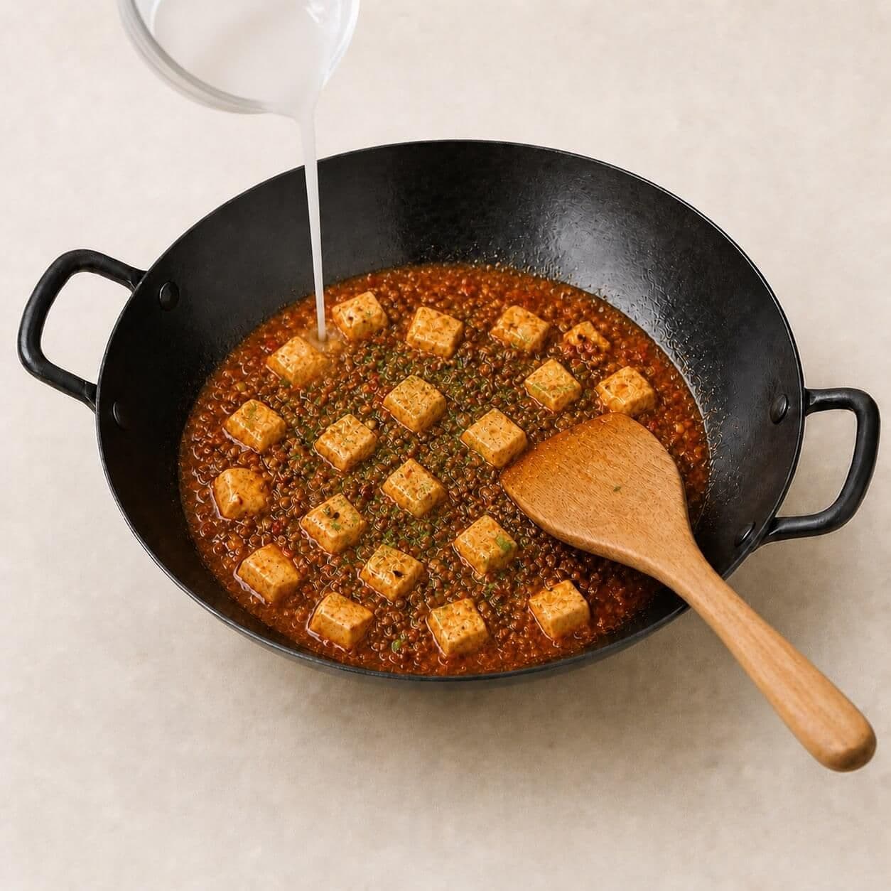 Thicken lightly and finish